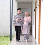 KEMEJA Albatik - NADIA DUSTY COUPLE SET (shirt, skirt free shawl and women's kebaya)