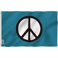 Anley 3x5 feet Peace Symbol Flag