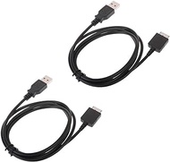 2pcs USB Sync Data Cable for Sony Walkman NW-A55 A56 A57 A55HN A56HN A57HN NW-A35 NW-A45 NW-ZX300 ZX300A NW-WM1A WM1Z(Pack of 2)