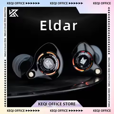 KZ Eldar Headphones HIFI Dynamic Wired Headset Ergonomics HM Curve Tuning Customized Headphones Gift