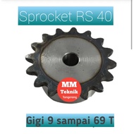Sprocket RS 40 x 69 T Gear Chain Single Gear Z 69T RS40 -1 40Z69 40X69T 40-1 type B Sprocket spr 40-