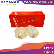 Wontape isolasi Kado kecil selotip 18mm x 25m sazanami