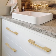 (Allthebest) Gold Handle Fubar Gold Pull Kitchen Drawer Handle Powder Coat Plain