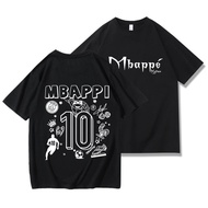Mbappe Graffiti Short Sleeved T-shirt Summer 2024 French Football Sports Star Commemorative Edition 