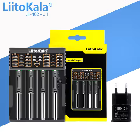 LiitoKala Lii-202 Lii-402 Lii-S2 Lii-S4 Lii-C2 1.2V 3.7V 3.2V 18650 18350 26650 10440 14500 16340 ba