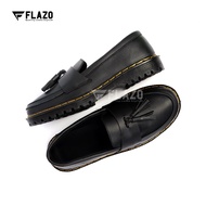 Sepatu Pria Loafers Docmart Sepatu Pria Slip On Loafers Hitam Tali Kerja Casual Kondangan