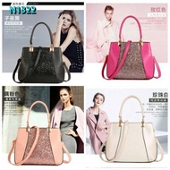 N1322 (4 pil warna Pink,Beige,Rose,Black) Tas Fashion wanita import