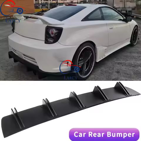 LAICY For T0yota Celica GT 1971-2005 Car Rear Diffuser Shark Fins Bumper Splitter Chin Spoiler Lip B