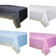 137*274 cm Large Disposable Tablecloths blue Fit up to 8ft Table Birthday Party Wedding Gender revea