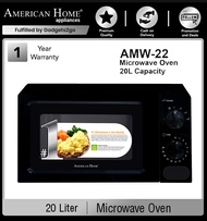 ✤American Home 20L Mechanical Microwave Oven AMW-22 (Black)♚