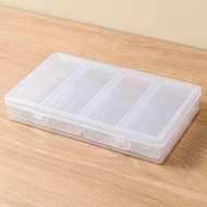 Multi-Grid Transparent Grid Anti-Oxidation Storage Box Ring Earrings Necklace Jewelry Box Portable D