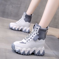 Inner Heightening Daddy Shoes Women's Trendy ins Retro 2022 Autumn Winter New Style Thick-Soled Wome