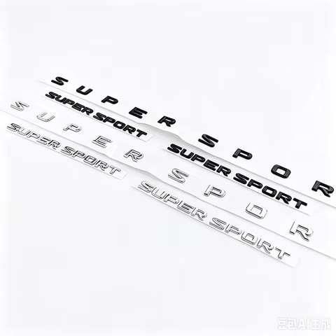 SUPER SPORT Car Emblem Set Side Fender Rear Badge Sticker Decal For Lexus LX570 Exterior Body Decora
