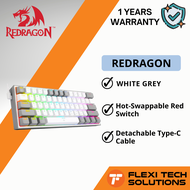 Flexi Tech REDRAGON K617 Fizz 60% Compact RGB Wired Mechanical Keyboard RED SWITCHES