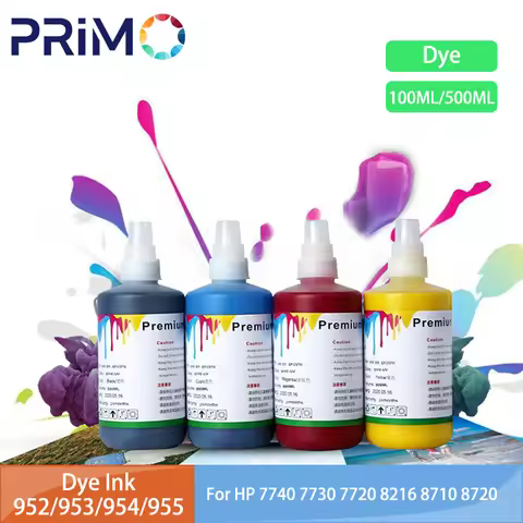 952 953XL 954 955 Refill CISS Dye Ink 100ml 500ml Compatible for HP HP OfficeJet Pro 7720 7740 8710 