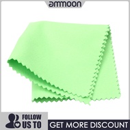 [ammoon]Musical Instruments Cleaning Polishing Cloth 15cm*15cm Size Double-Sided Soft Microfiber Cloth Musical Instrument Accessories for Guitar Bass Violin Piano Green