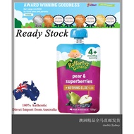 Rafferty's Garden 4+ Months Organic Baby Food Puree Pear & Superberries ( 120g )