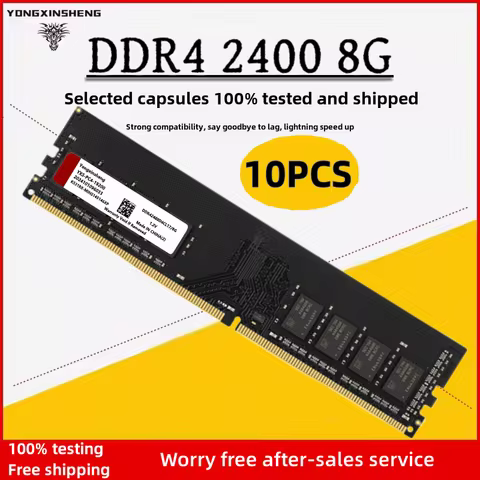 10 pcs set 4GB 8GB 16GB DDR4 RAM 2400MHZ 288 PIN Intel and AMD Desktop Memory RAM PC4-19200 Non-ECC 