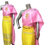 สไบผ้าต่วนนิ่ม(ราคาส่ง)สำหรับสวมใส่ชุดไทยประจำชาติ แต่งงาน เพื่อนเจ้าสาว ไปวัด ไปเทศกาลต่างๆยาว 3 เมตร