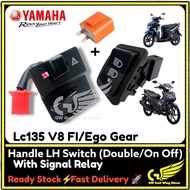 YAMAHA LC135 V8 FI EGO GEAR PNP HI LOW BUTTON (ON/OFF) Y15 V1 HANDLE LH SWITCH+DOUBLE SIGNAL LCFI LC