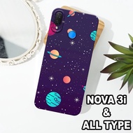 G29 - HUAWEI NOVA 3i Silicone - HUAWEI NOVA 3i pro camera Softcase - PLANET Motif - Flexible rubber 