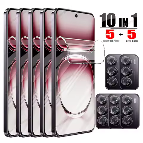 10IN1 Hydrogel Film For OPPO Reno 12 13 11 10 14 Pro Plus F 5G Screen Lens Protectors For OPPO Reno 