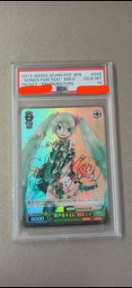 Weiss Schwarz ws 初音 miku 極少 Psa10 黑白雙 xr sp 簽名卡