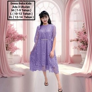 Dress Kondangan Anak Perempuan Dress Bella Kids 7-14 Tahun Gaun Abg Cewek Dress Natal
