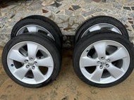 售2顆 二手17吋鋁圈5孔100 TOYOTA原廠17x7J ET50 堪用胎皮215/45R17