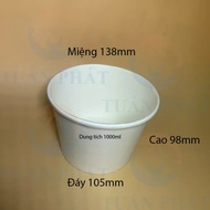 Tô giấy 1000ml cao Set 25-50 cái kèm nắp