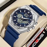 SANDA 6209-3/in stock New Multifunctional Outdoor Sports Unisex Watch Personality Trendy Luminous Ca