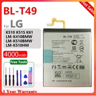 ของแท้ BL-T49 T49สำหรับ LG K510 K51S K61 K41S LM-K410BMW LM-K510BMW LM-K510HM เปลี่ยนแบตเตอรี่โทรศัพ