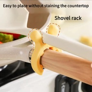 1/2/3pcs Silicone Spatula And Spoon Holder Non Slip Grip Heat Resistant Design Scratch Resistant Kit