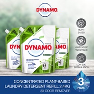 DYNAMO Plant Based Laundry Liquid Detergent Refill 2.2kg/2.4kg x 3 Packs