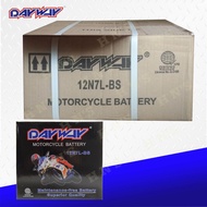 DAYWAY 12N7L-BS Maintenance Free Motorcycle Battery ( for Yamaha Nouvo ) ( 1 box - 10 pcs )