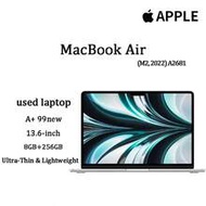 Apple MacBook Air 2022 มือสอง ชิป A2681 M2 (CPU 8 คอร์ + GPU 10 คอร์), RAM 8GB + พื้นที่เก็บข้อมูล 2