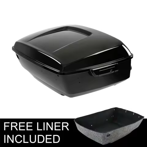 Motorcycle 13.7" King Trunk For Harley Touring Ultra Limited Street Glide Road King Road Glide Elect