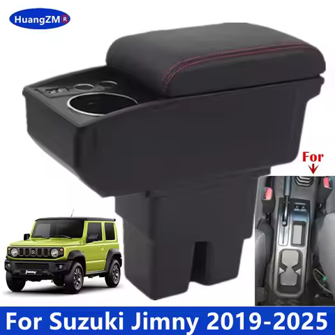 Jimny Armrest Box Storage Box Cup holder For Suzuki Jimny JB74 JB64 JC74 2019-2025 3 Door and 5 Door