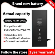 Compatible Battery Bateri For 5S SE 6 6S 7 8 Plus X Battery free tools Warranty 1 year