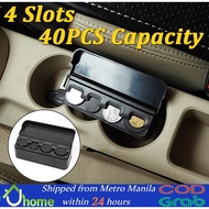 【SOYACAR】Universal Car Coin Case Money Box Storage Box Car Organizer Coin Pocket Case Coin Holder