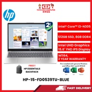 HP-15-FD0539TU-BLUE-INTELCOREI3-N305,8GBR4,512GBSSD,INTELUHD,15.6"FHD,W1164,2YRS,H&S