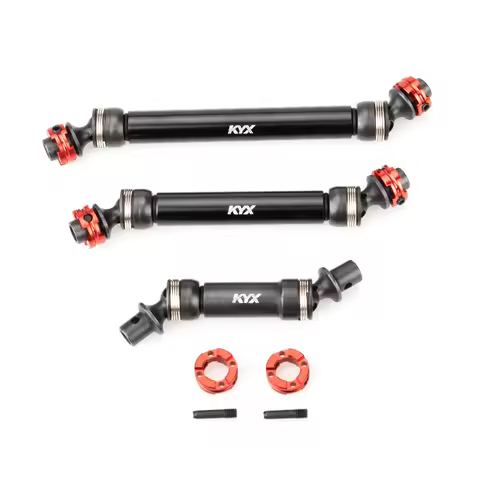 KYX Racing Hardened Steel Drive Shaft Set Upgrades Parts Accessories for RC Crawler Car Traxxas TRX-