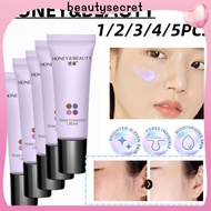 24h Shipping 5PCS HONEY & BEAUTY Isolation Cream Natural Brightening Pre-makeup Base Cream Moisturiz