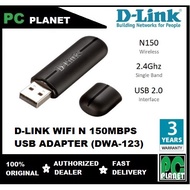 D-LINK WIFI N 150MBPS USB ADAPTER (DWA-123)
