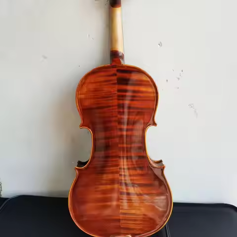 tiger stripe maple wood handmade violin 4/4 3/4 1/2 1/4 Spruce Panel solid violin set Beginners Prof