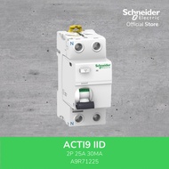 Schneider Electric ACTI9 IID 2P 25A 30MA AC-TYPE RESIDUAL C-A9R71225