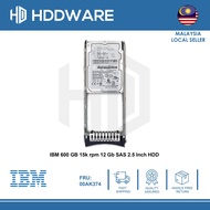 IBM 600 GB 15,000 rpm 12 Gb SAS 2.5 Inch HDD // 00MJ143 // 00NC603 // 00AK374 // 00Y5909