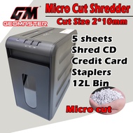 Geomaster Model S Micro Cut Paper Shredder , Micro Cut Shredder High Security Level