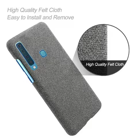 Cloth Cases For Samsung Galaxy A9 2018 Case Slim Retro Cloth Hard Phone Cover For Samsung Galaxy A9 