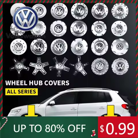 Interior Stickers 4pcs Car Logo Wheel Center Cap Hub Covers Badge for Volkswagen VW 3B0601149 1J0601